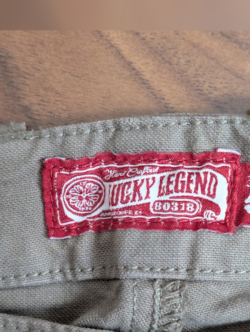 Lucky Brand Mens 32 Military Green Cargo RMen's Patchwork Cargo Pants - Olive - Picture 13 of 16
